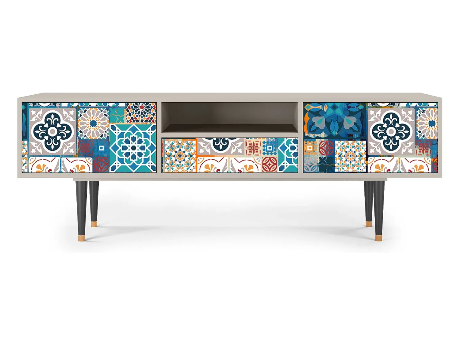 Mueble de TV - 170х59х41 cm - T6 - Moroccan Market, Areia Bege