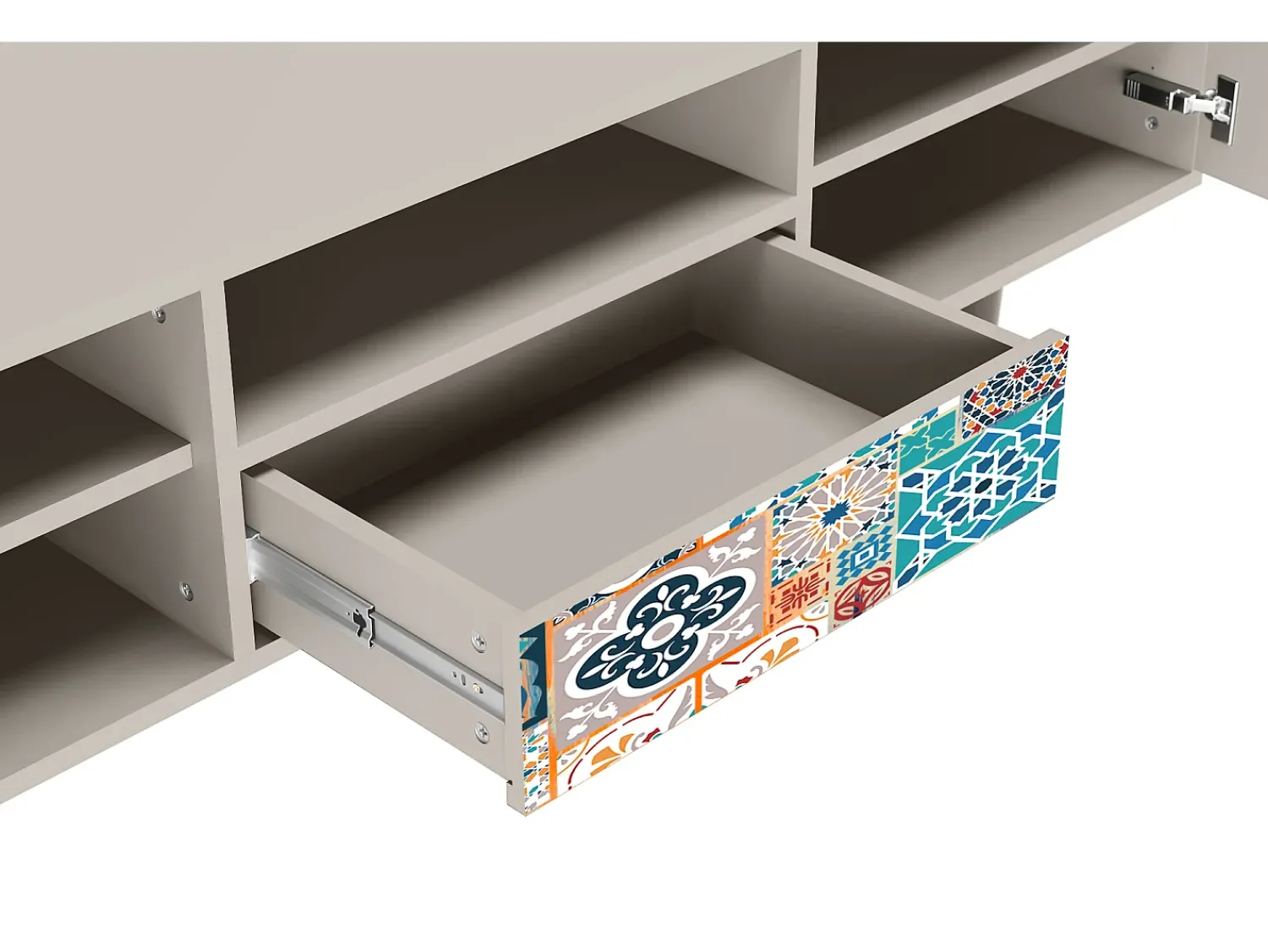 Mueble de TV - 170х59х41 cm - T6 - Moroccan Market, Areia Bege