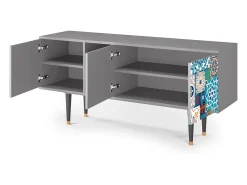 Mueble de TV - 150х69х41 cm - T5 - Moroccan Market, Cinza^ Móvel De Tv
