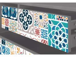 Mueble de TV - 170х59х48 cm - T4 - Moroccan Market, Cinza^ Móvel De Tv