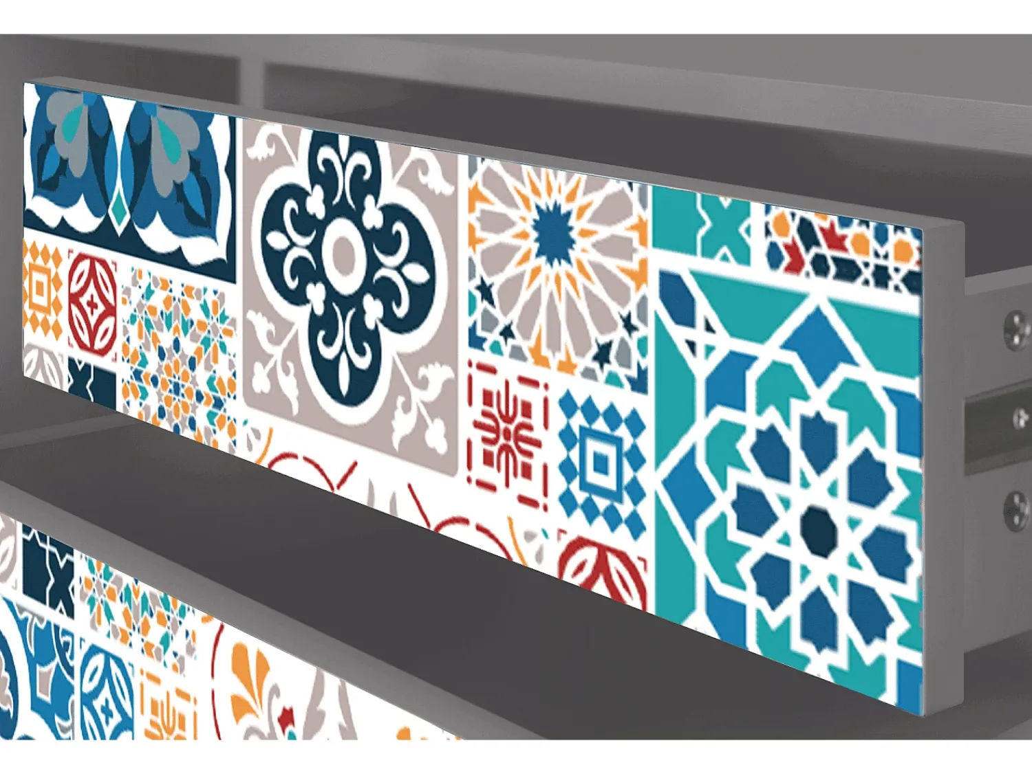 Mueble de TV - 170х59х48 cm - T4 - Moroccan Market, Cinza^ Móvel De Tv