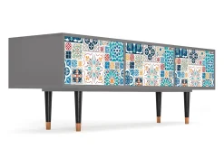 Mueble de TV - 170х59х48 cm - T4 - Moroccan Market, Cinza^ Móvel De Tv