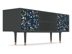 Móvel De Tv* Mueble de TV - 170х69х48 cm - T2 - Night Sky Langhterns, Antracite Cinza antracite
