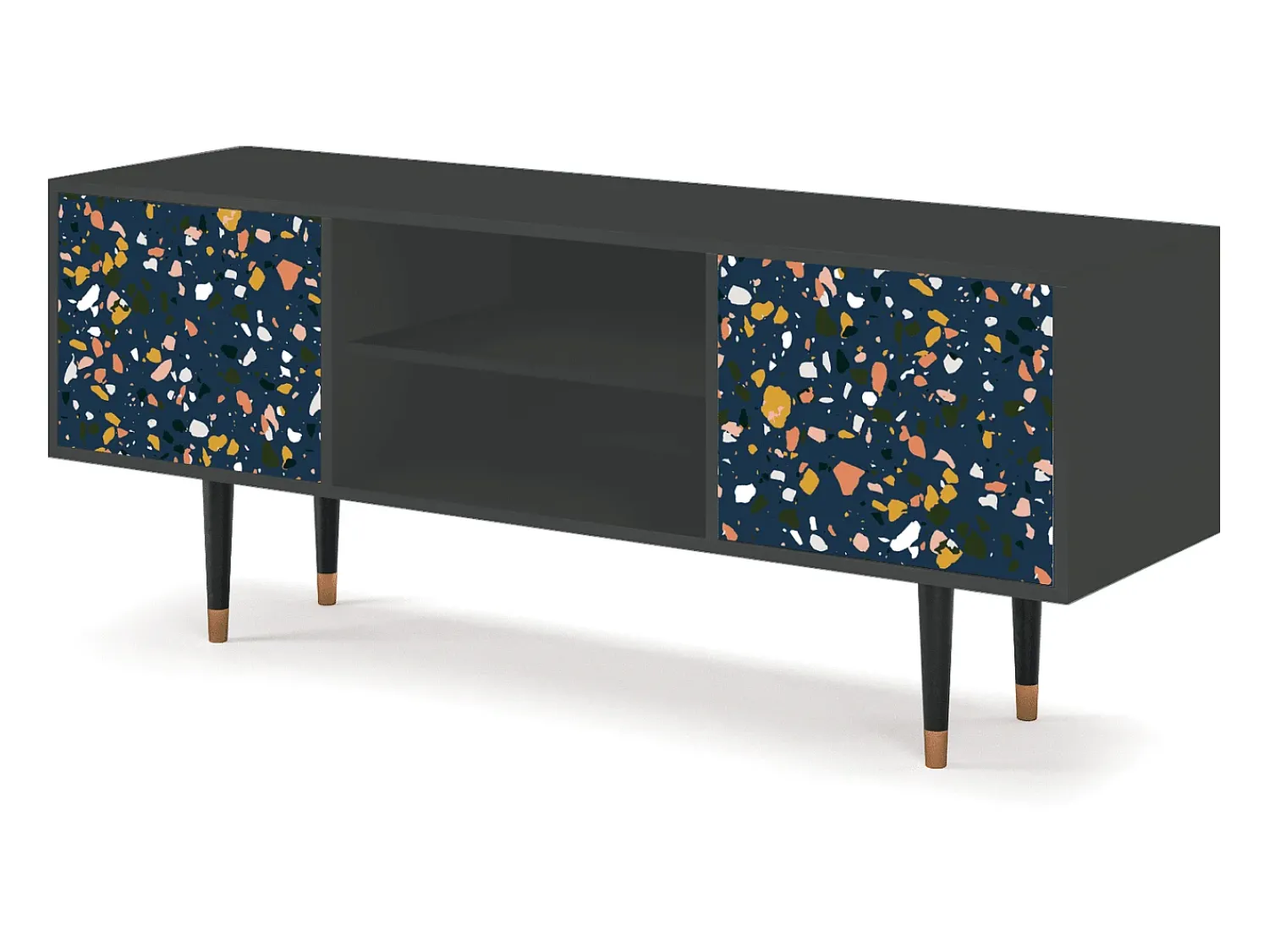 Móvel De Tv* Mueble de TV - 170х69х48 cm - T2 - Night Sky Langhterns, Antracite Cinza antracite