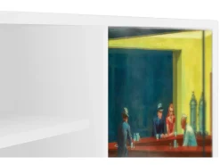 Móvel De Tv* Mueble de TV - 170х69х48 cm - T2 - Nighthawks by Hopper, Branco Bege