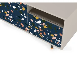 Best Mueble de TV - 125х56х41 cm - T7 - Night Sky Langhterns, Areia Bege