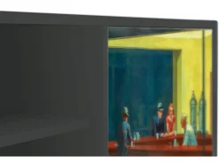 Móvel De Tv| Mueble de TV - 170х69х48 cm - T2 - Nighthawks by Hopper, Antracite Cinza antracite