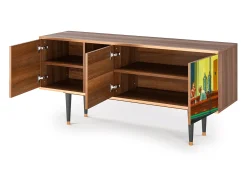 Sale Mueble de TV - 150х69х41 cm - T5 - Nighthawks by Hopper, Nogueira Castanho