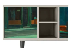 Móvel De Tv* Mueble de TV - 150х69х41 cm - T5 - Nighthawks by Hopper, Areia Bege