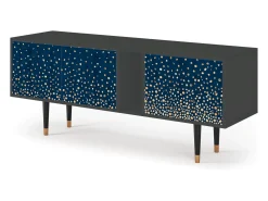 Móvel De Tv| Mueble de TV - 170х69х48 cm - T1 - Night Skies, Antracite Cinza antracite