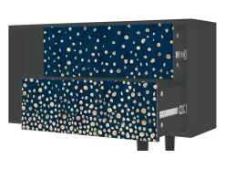 Móvel De Tv| Mueble de TV - 170х69х48 cm - T1 - Night Skies, Antracite Cinza antracite