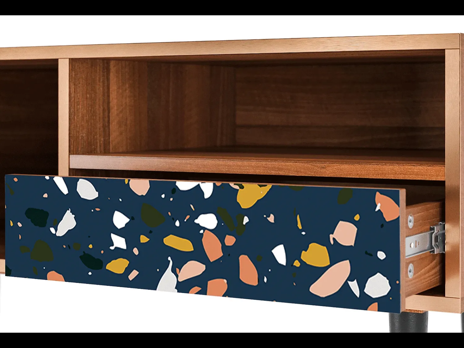 Outlet Mueble de TV - 115х59х48 cm - T3 - Night Sky Langhterns, Nogueira Castanho