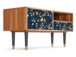 Outlet Mueble de TV - 115х59х48 cm - T3 - Night Sky Langhterns, Nogueira Castanho