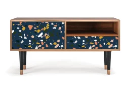 Outlet Mueble de TV - 115х59х48 cm - T3 - Night Sky Langhterns, Nogueira Castanho