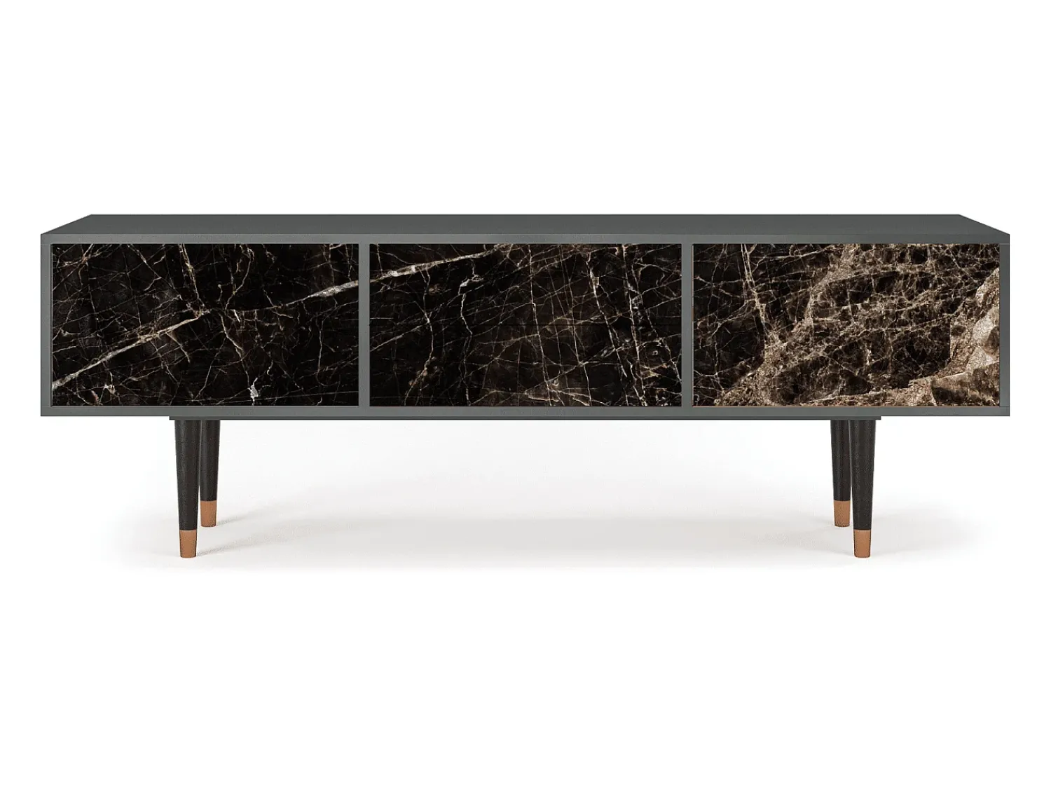 Móvel De Tv| Mueble de TV - 170х59х48 cm - T4 - Night Abyss, Antracite Cinza antracite