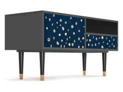 Móvel De Tv| Mueble de TV - 115х59х48 cm - T3 - Night Skies, Antracite Cinza antracite