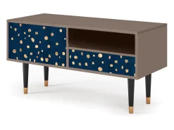 Móvel De Tv| Mueble de TV - 115х59х48 cm - T3 - Night Skies, Latte Bege