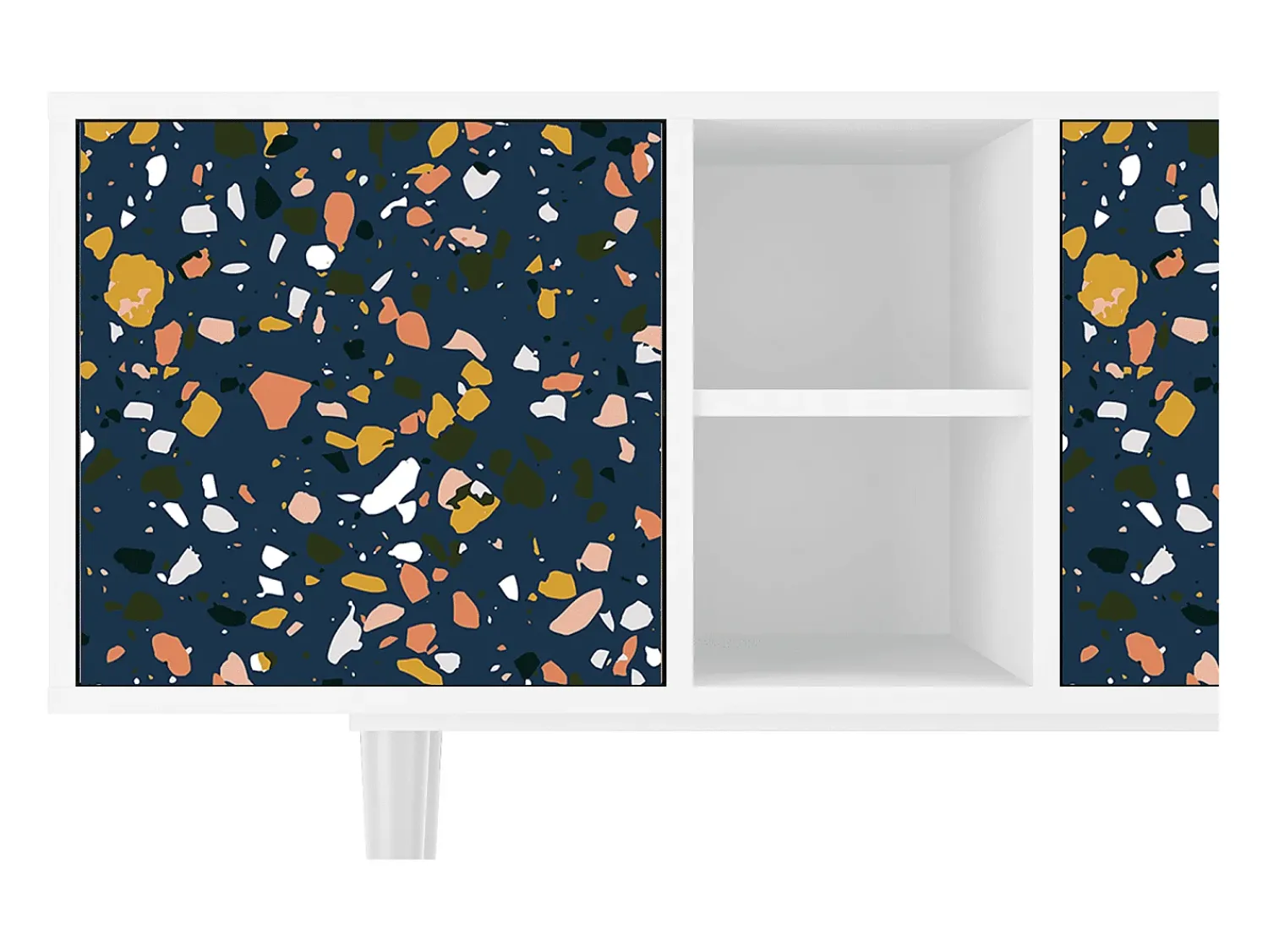 Móvel De Tv* Mueble de TV - 150х69х41 cm - T5 - Night Sky Langhterns, Branco Bege