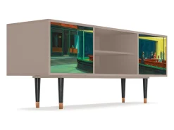 Mueble de TV - 170х69х48 cm - T2 - Nighthawks by Hopper, Latte^ Móvel De Tv