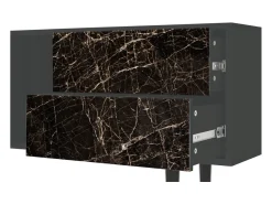 Móvel De Tv| Mueble de TV - 170х69х48 cm - T1 - Night Abyss, Antracite Cinza antracite