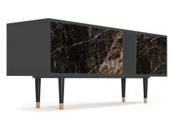 Móvel De Tv| Mueble de TV - 170х69х48 cm - T1 - Night Abyss, Antracite Cinza antracite