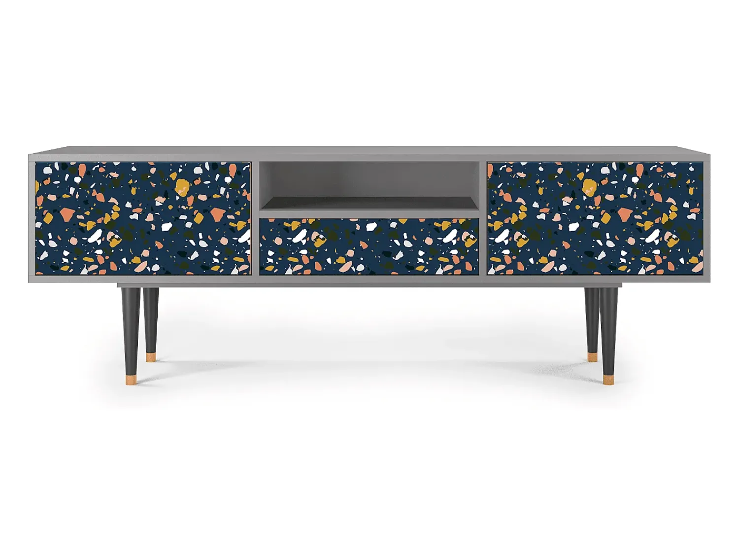 Móvel De Tv* Mueble de TV - 170х59х41 cm - T6 - Night Sky Langhterns, Cinza Cinzento