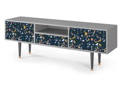 Móvel De Tv* Mueble de TV - 170х59х41 cm - T6 - Night Sky Langhterns, Cinza Cinzento