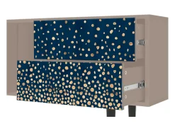Clearance Mueble de TV - 170х69х48 cm - T1 - Night Skies, Latte Bege