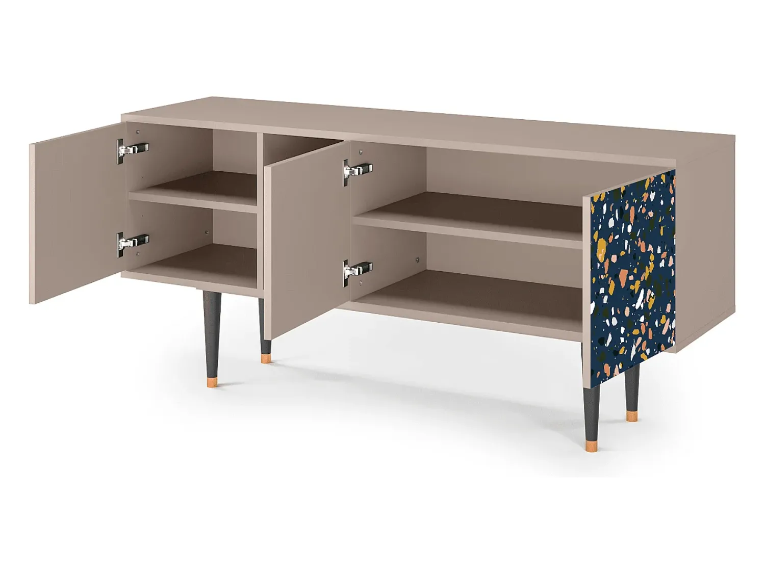 Mueble de TV - 150х69х41 cm - T5 - Night Sky Langhterns, Latte^ Móvel De Tv