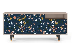 Mueble de TV - 125х56х41 cm - T7 - Night Sky Langhterns, Latte^ Móvel De Tv