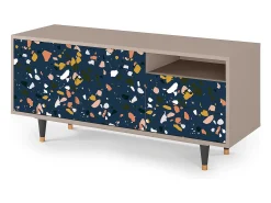 Mueble de TV - 125х56х41 cm - T7 - Night Sky Langhterns, Latte^ Móvel De Tv