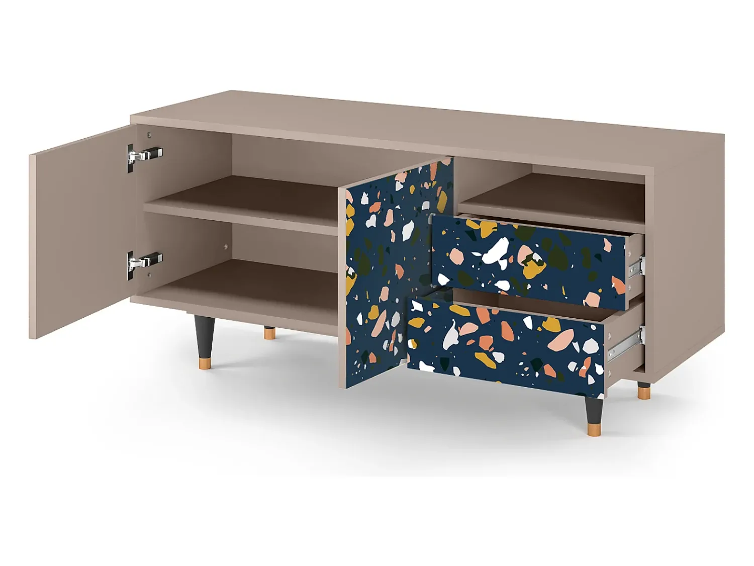 Mueble de TV - 125х56х41 cm - T7 - Night Sky Langhterns, Latte^ Móvel De Tv