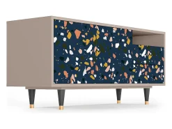 Mueble de TV - 125х56х41 cm - T7 - Night Sky Langhterns, Latte^ Móvel De Tv