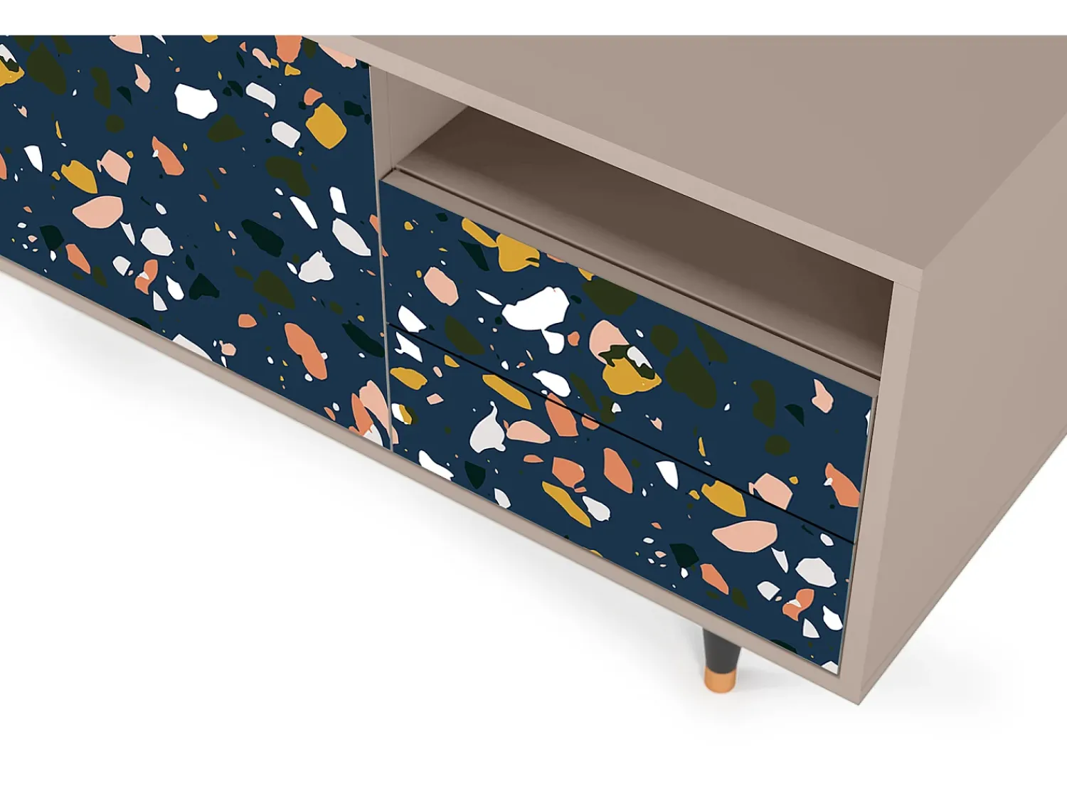Mueble de TV - 125х56х41 cm - T7 - Night Sky Langhterns, Latte^ Móvel De Tv