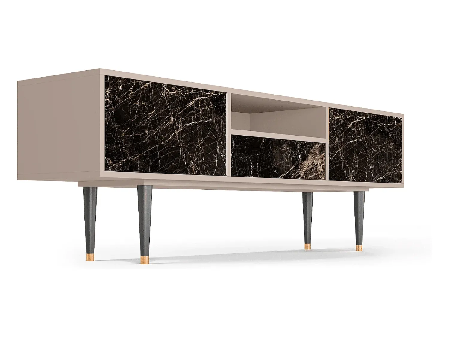 Mueble de TV - 170х59х41 cm - T6 - Night Abyss, Latte^ Móvel De Tv
