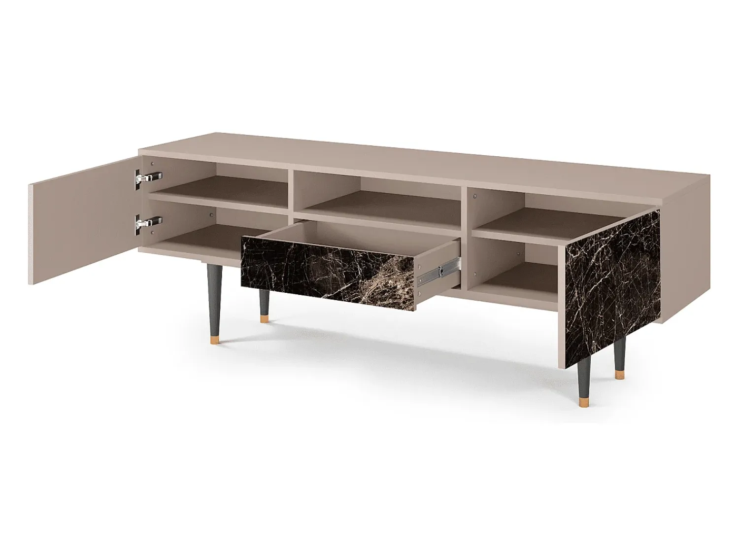 Mueble de TV - 170х59х41 cm - T6 - Night Abyss, Latte^ Móvel De Tv
