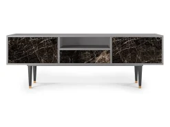 Móvel De Tv* Mueble de TV - 170х59х41 cm - T6 - Night Abyss, Cinza Cinzento