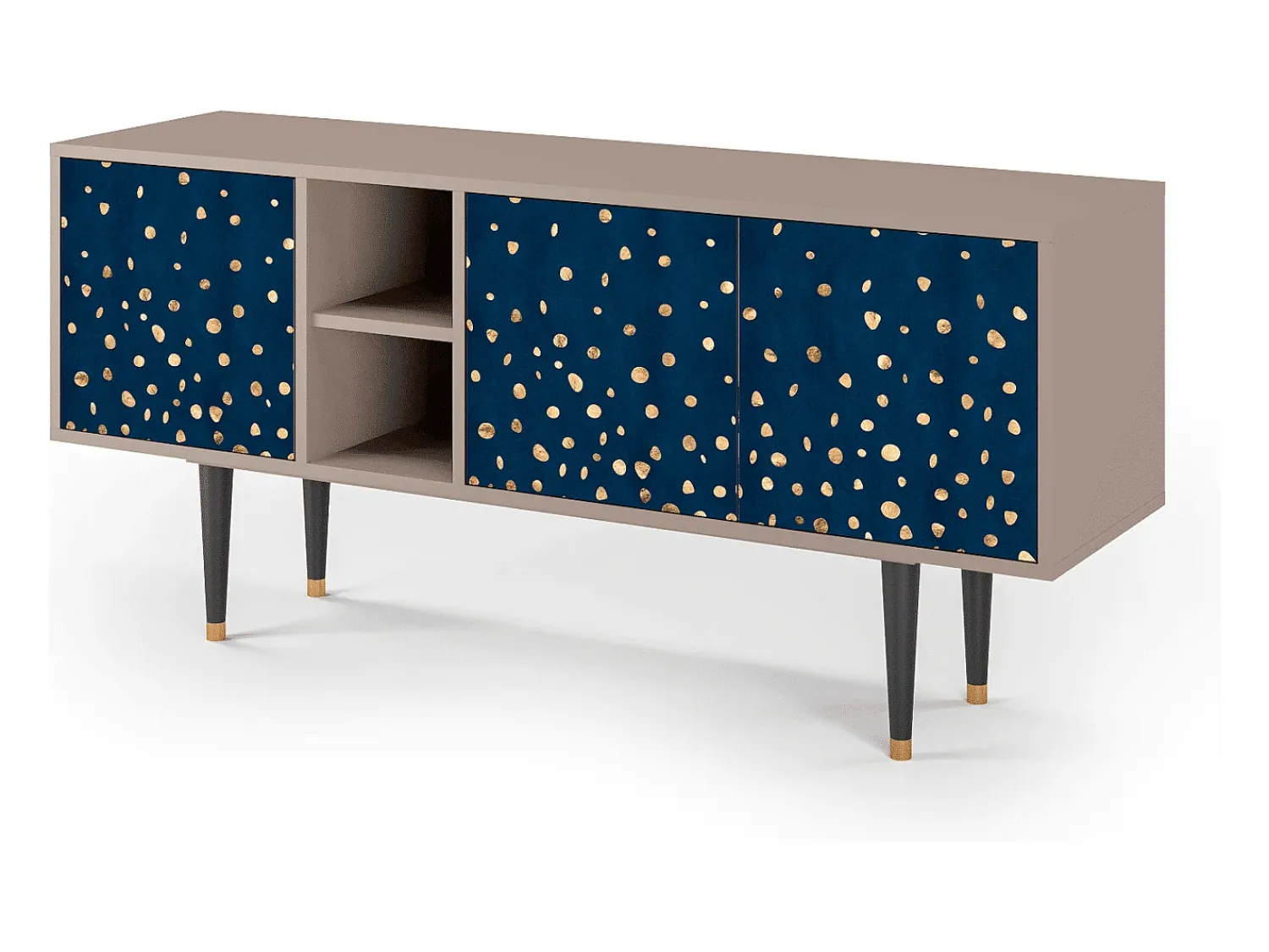 Mueble de TV - 150х69х41 cm - T5 - Night Skies, Latte Bege