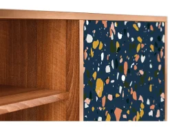 Móvel De Tv* Mueble de TV - 170х69х48 cm - T2 - Night Sky Langhterns, Nogueira Castanho