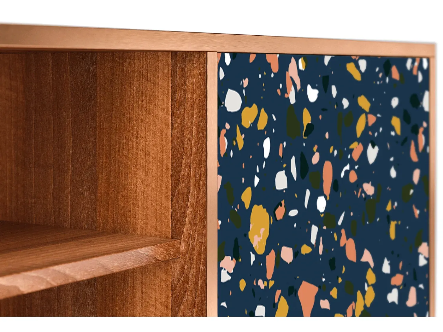 Móvel De Tv* Mueble de TV - 170х69х48 cm - T2 - Night Sky Langhterns, Nogueira Castanho