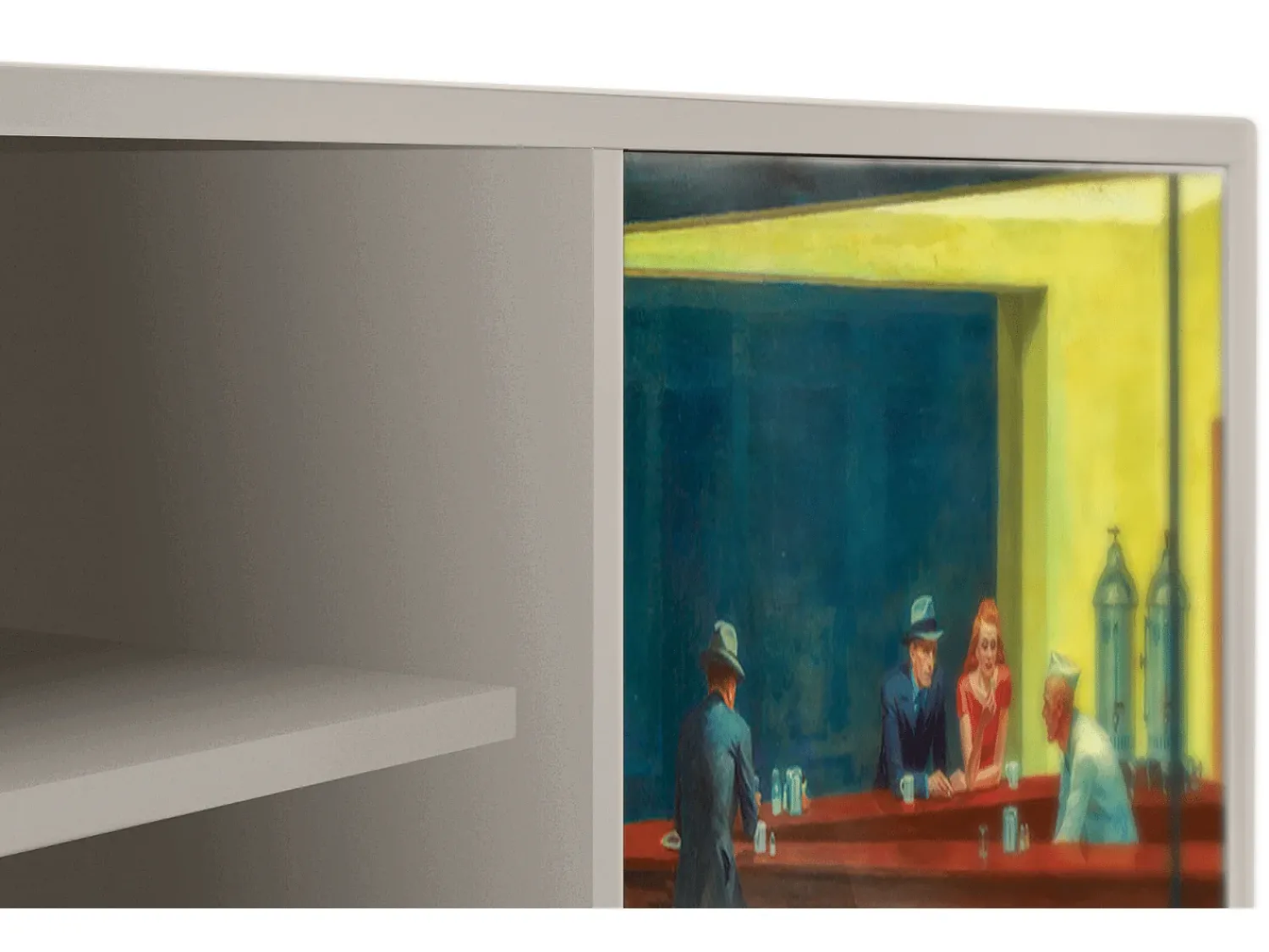 Mueble de TV - 170х69х48 cm - T2 - Nighthawks by Hopper, Areia^ Móvel De Tv