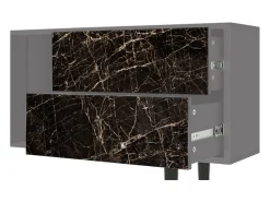 Móvel De Tv* Mueble de TV - 170х69х48 cm - T1 - Night Abyss, Cinza Cinzento