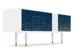 Móvel De Tv| Mueble de TV - 170х69х48 cm - T1 - Night Skies, Branco Bege