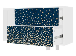 Móvel De Tv| Mueble de TV - 170х69х48 cm - T1 - Night Skies, Branco Bege