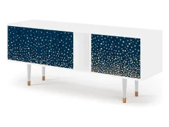Móvel De Tv| Mueble de TV - 170х69х48 cm - T1 - Night Skies, Branco Bege