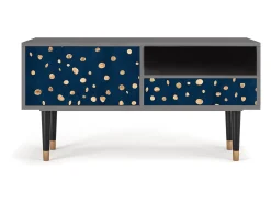 Móvel De Tv* Mueble de TV - 115х59х48 cm - T3 - Night Skies, Cinza Cinzento