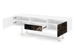 New Mueble de TV - 170х59х41 cm - T6 - Night Abyss, Branco Bege