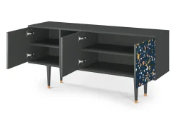 Mueble de TV - 150х69х41 cm - T5 - Night Sky Langhterns, Antracite^ Móvel De Tv