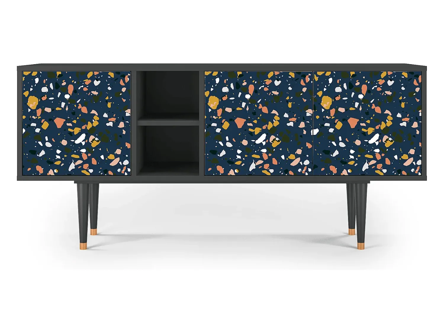 Mueble de TV - 150х69х41 cm - T5 - Night Sky Langhterns, Antracite^ Móvel De Tv