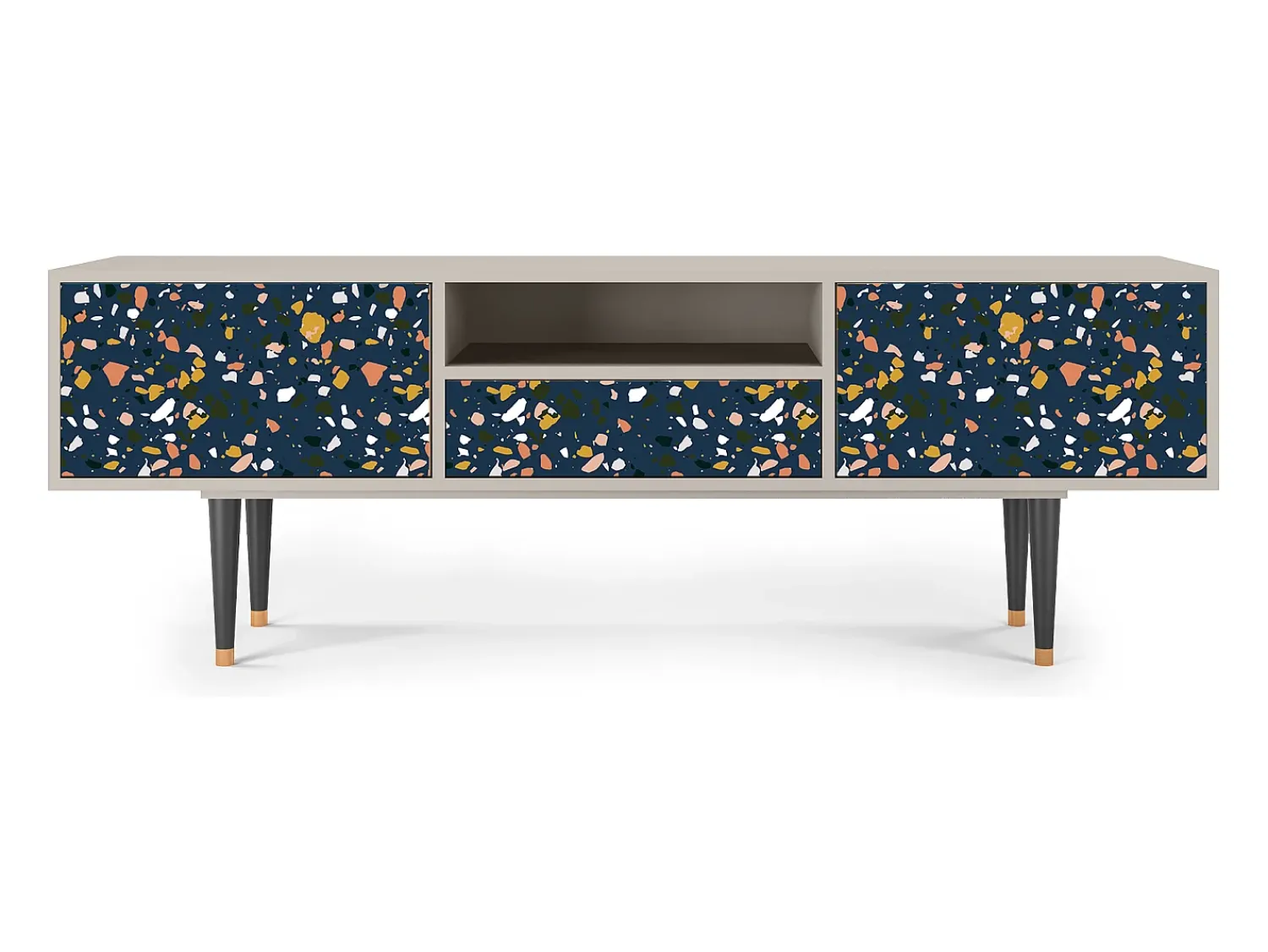 Clearance Mueble de TV - 170х59х41 cm - T6 - Night Sky Langhterns, Areia Bege